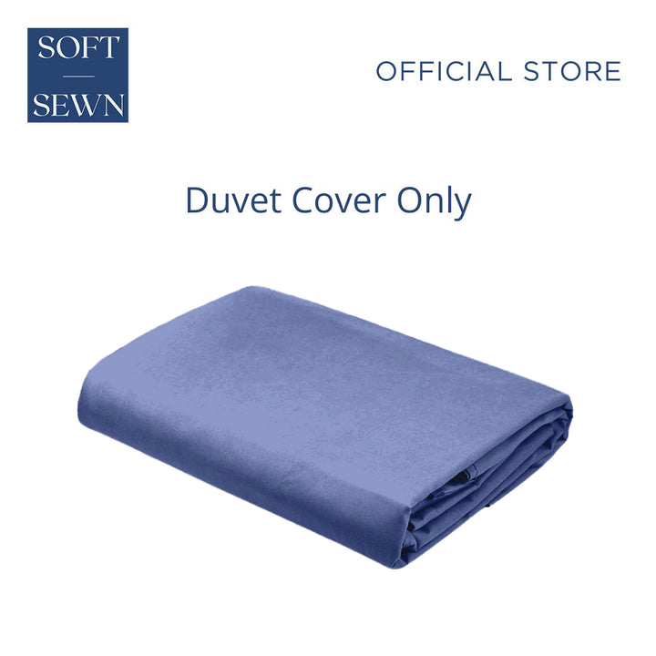 Soft Sewn Duvet Cover Set (Full) - Zipper Closure, Silky Soft Microfiber