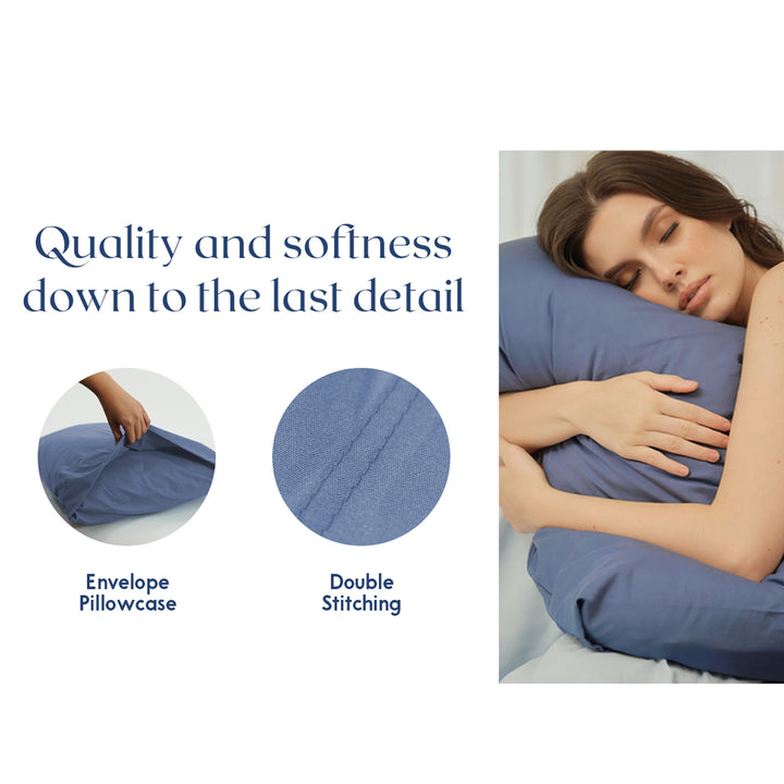 Soft Sewn Bed Sheet (Queen) - Fully Garterized, Silky Soft Microfiber